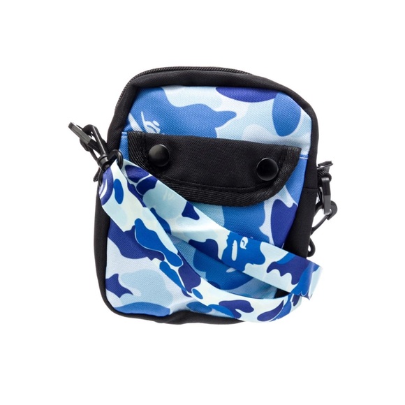BAPE Blue ABC Camo Small Shoulder Bag Unisex (Brand New) - Picture 4 of 14